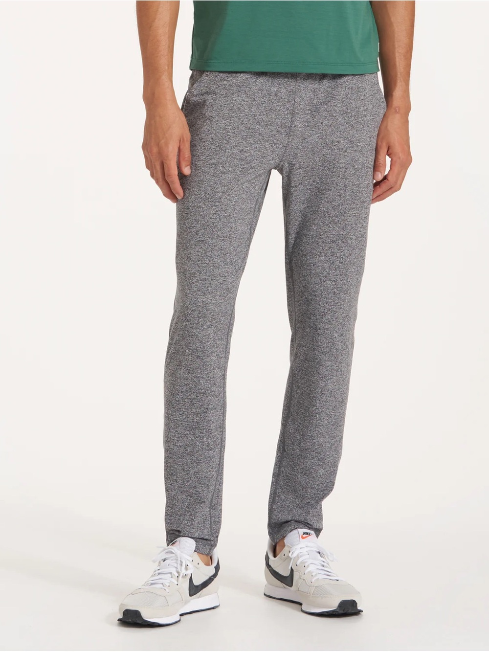 Vuori Ponto Performance Pant DreamKnit Sz L Heather Grey EUC